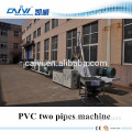 PVC UPVC wire conduit two pipe extruding machine tube extruder production line